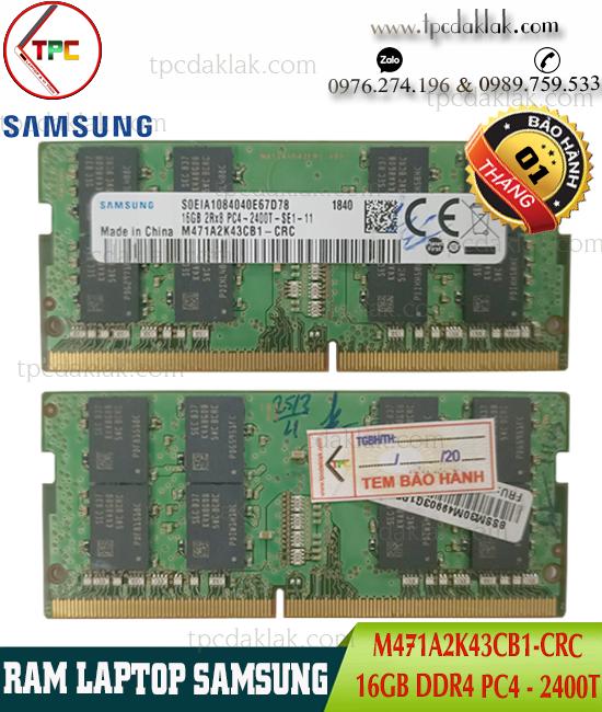 RAM LAPTOP SAMSUNG 16GB PC4-2400T | MEMORY LAPTOP 16GB DDR4 BUS 2400 - M471A2K43CB1-CRC
